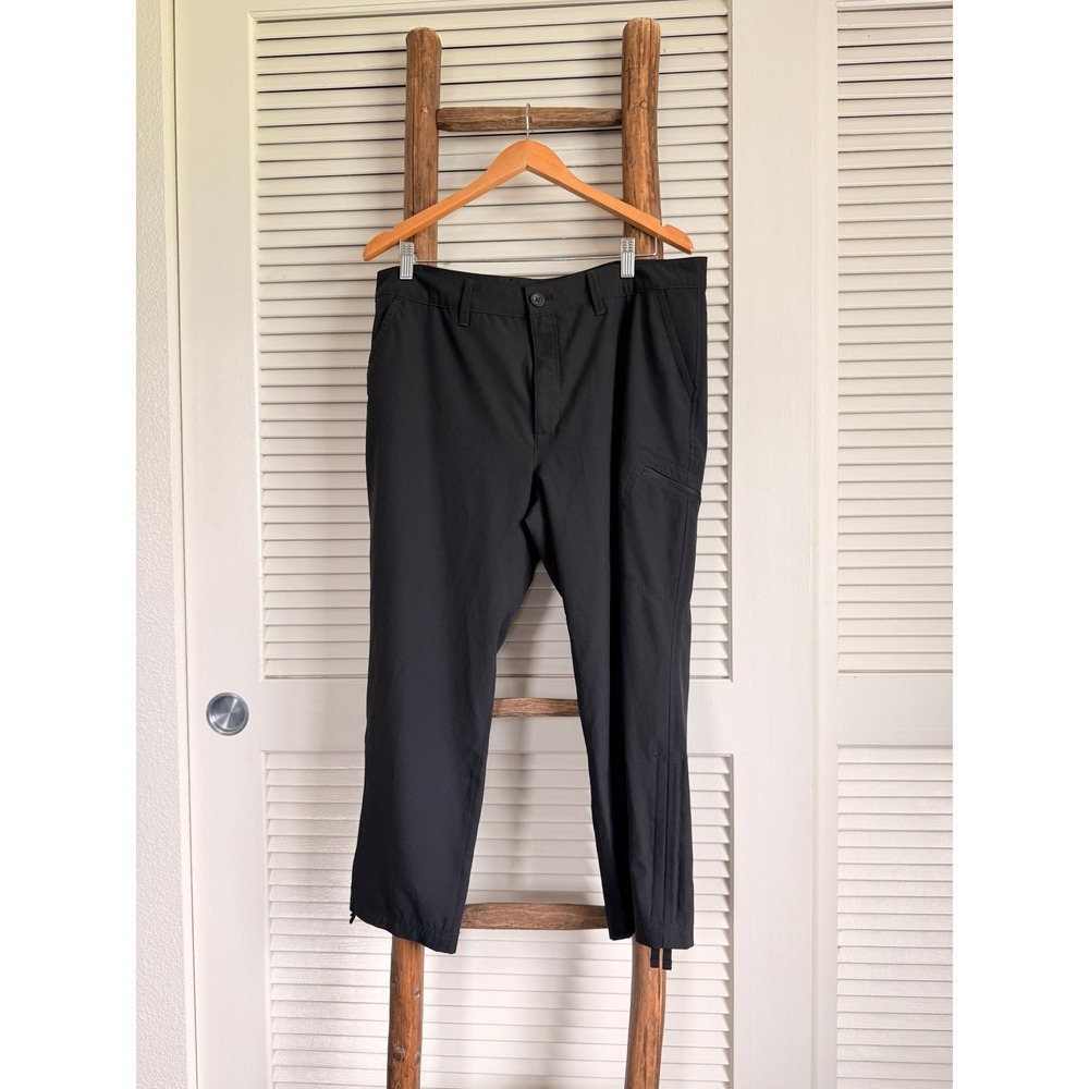 Eddie Bauer First Ascent Pants 38 Black Hiking Outdoor Lightweight Utility